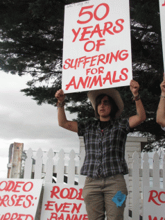 Ross Rodeo protest 3