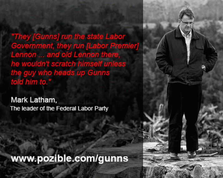 Their corporate reputation will be tarnished ... The Gunns doco ... 3