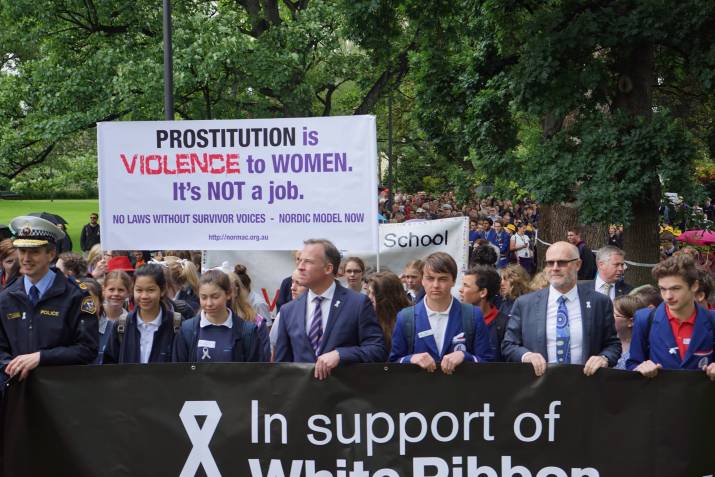 Purple Ribbon takes message to White Ribbon Australia 3