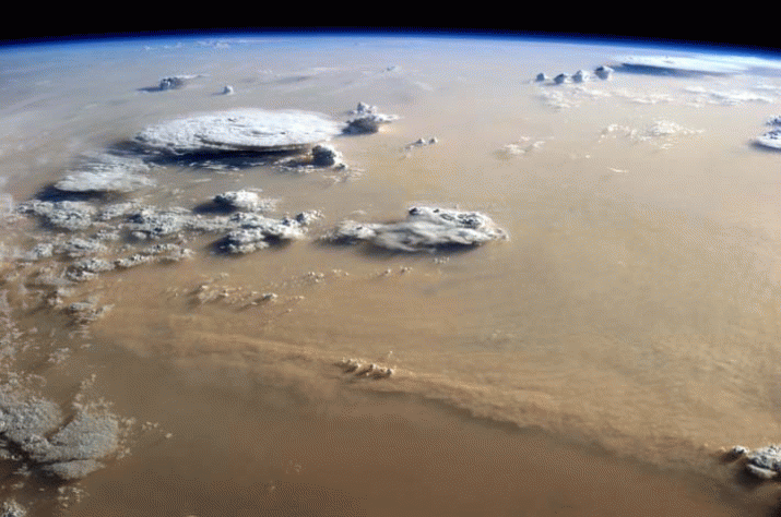 Dust and Clouds Dance Over the Sahara 4 Dust and Clouds Dance Over the Sahara 4
