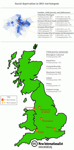 Social deprivation in riot hotspots: an infographic 4 Social deprivation in riot hotspots: an infographic 4