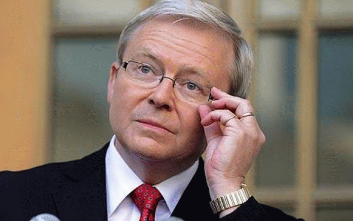 Rudd trashes Abbott ... as Tassie jobs tumble and Kevin summons Lara 4 Rudd trashes Abbott ... as Tassie jobs tumble and Kevin summons Lara 4