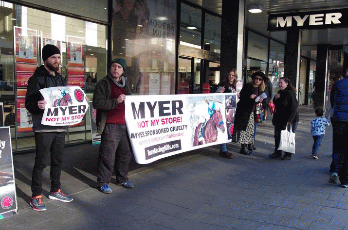Activists target Myer for sponsoring animal cruelty 3