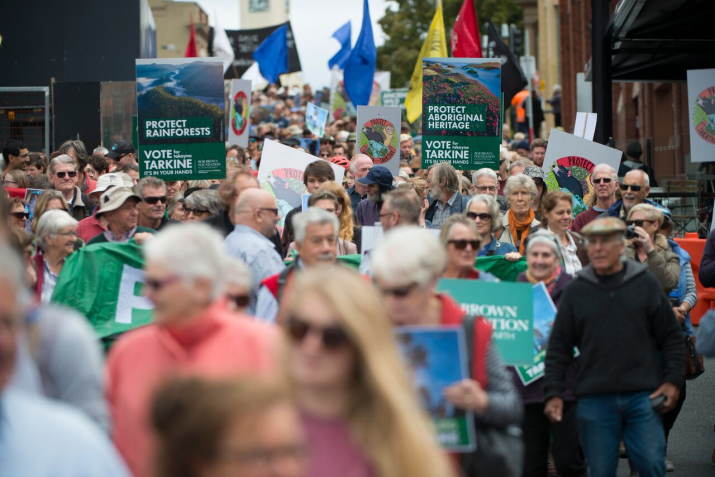 'Thousands March for takayna / Tarkine in Hobart' 3