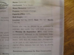 Application for a Permit to Undertake Dam Works at 'Bell Bay' 12 Application for a Permit to Undertake Dam Works at 'Bell Bay' 4