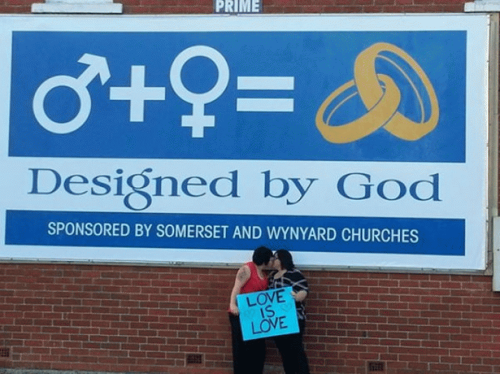 Liberals are putting politics before people. The church billboard controversy 3