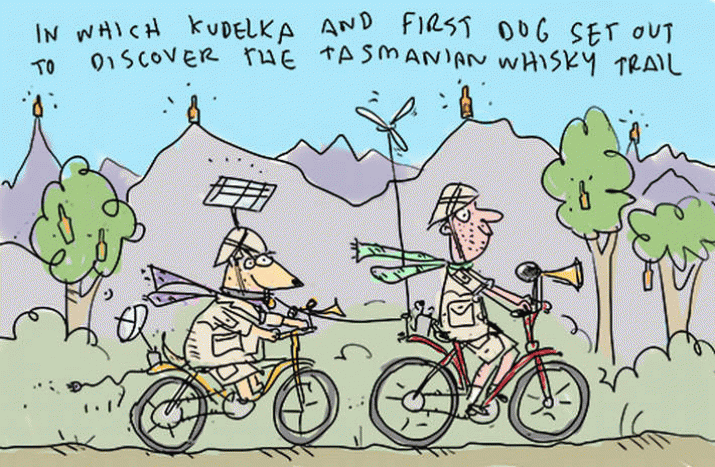 Battery power helps political cartoonists peddle the whisky trail in Tasmania 4 Battery power helps political cartoonists peddle the whisky trail in Tasmania 4