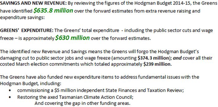 Greens Alternative Budget Avoids Public Sector Job Cuts and Pay Freeze 1