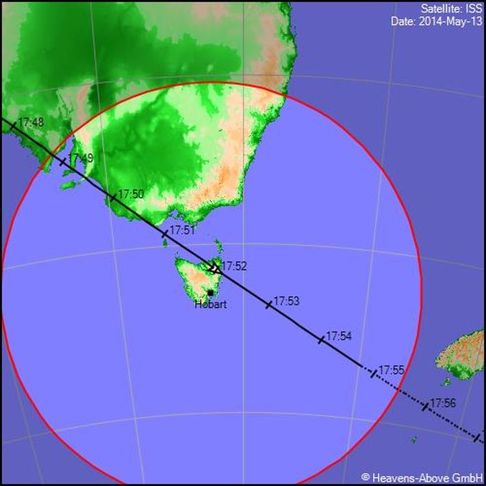 How to watch the International Space Station fly over Tasmania ... 10 image