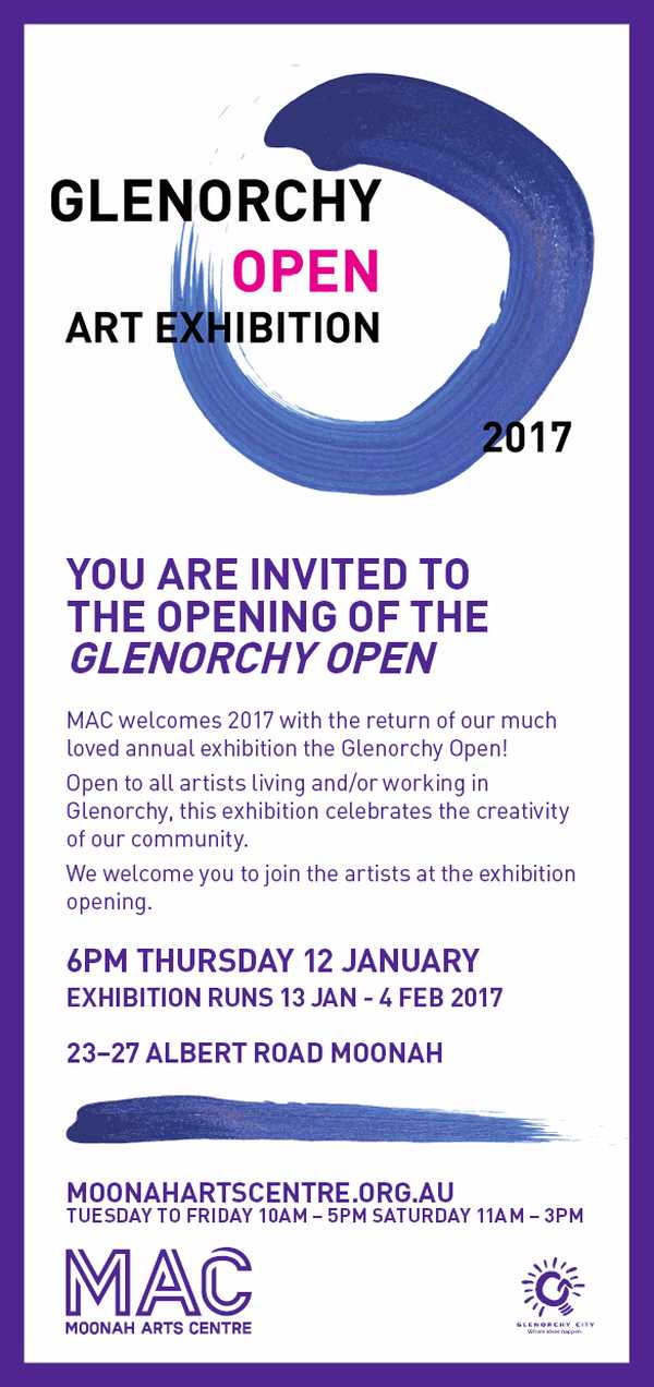 Moonah Arts Centre: Glenorchy Open Art Exhibition 2017 1