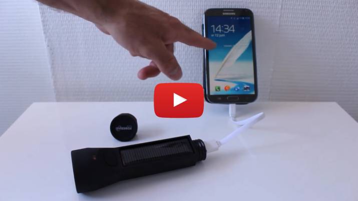 Solar emergency torch and phone charger 4 image