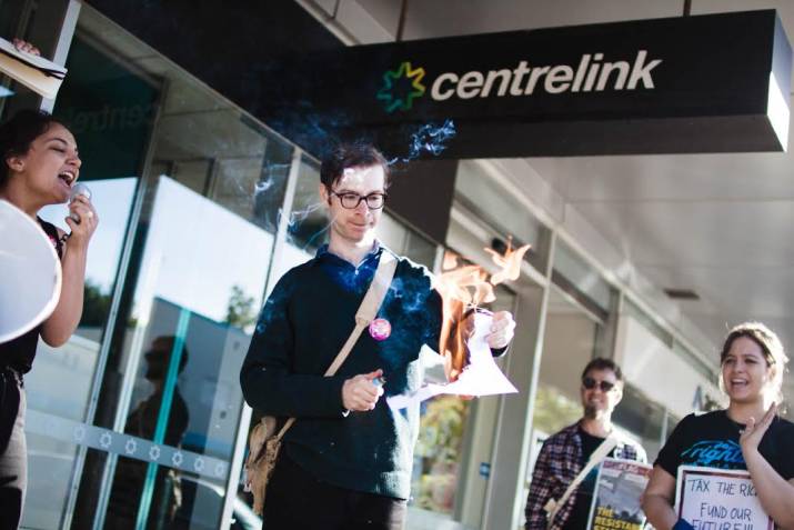 Students burn ‘fake’ debt notices 7 image