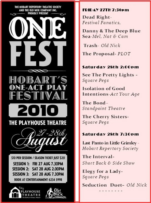 One Fest, One-Act Play Festival 1