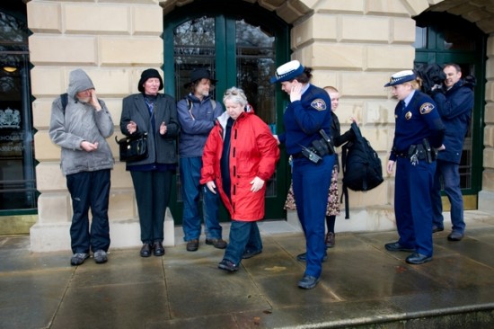 25 Tasmanians Arrested Outside Parliament House 1