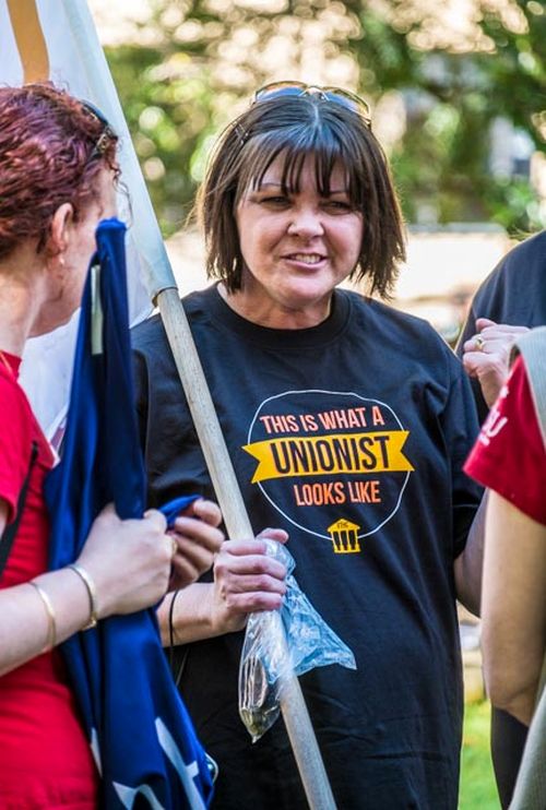 Nationwide rallies protest cuts to workers' rights and wages. School funding row ... 23 image