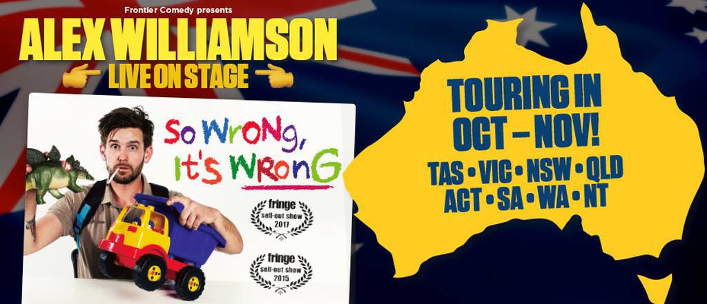 ALEX WILLIAMSON ANNOUNCES HUGE 20-DATE TOUR HITTING EVERY AUSTRALIAN STATE & TERRITORY TICKETS ON SALE NOW! 1