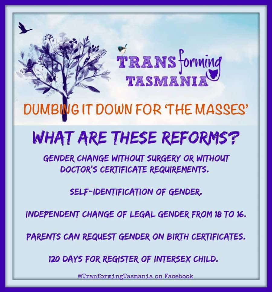 Transforming Tasmania and Rodney Croome Spreading ‘Fake News’ 1