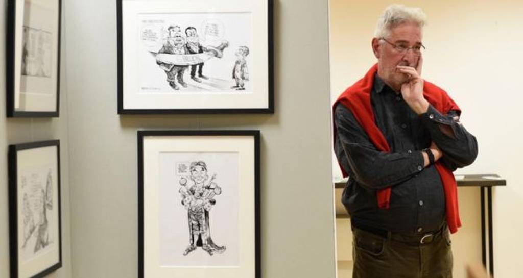 Exhibition of satirical cartoonist Martyn Turner’s work launched in Dublin 1