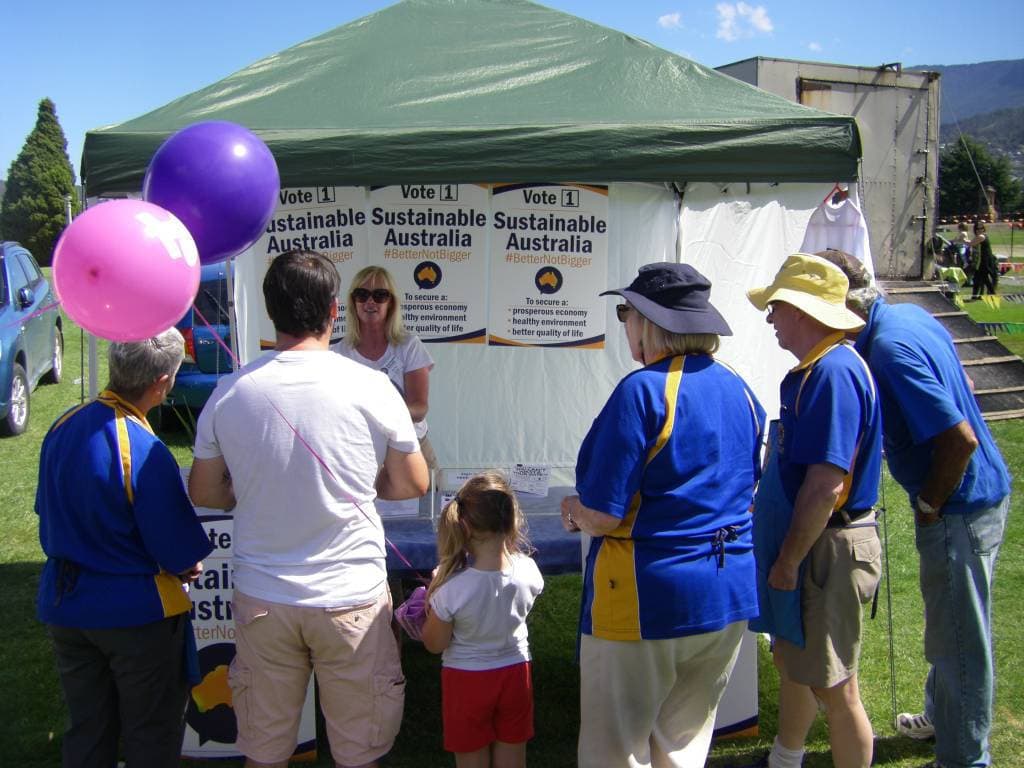 Sustainable Australia: Hobart Showground Markets Stall, Hobart Christmas Drinks 1