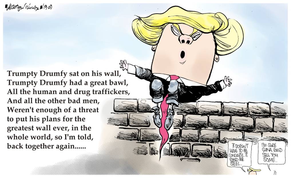 Martyn Turner on Mr Trump ... 1