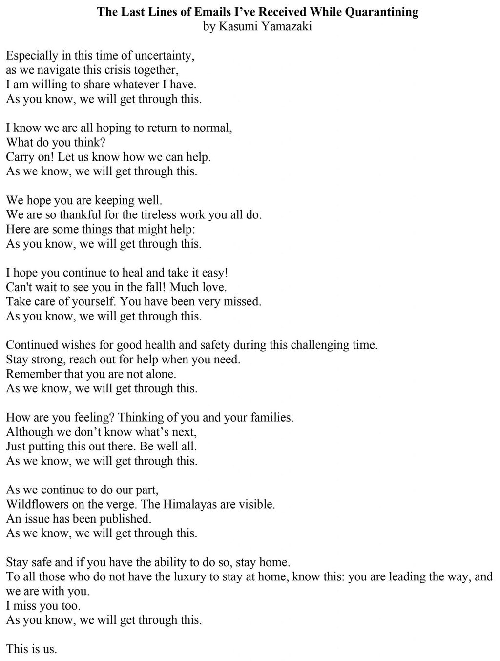 First and Last Lines of Quarantine Emails 7 First and Last Lines of Quarantine Emails 7