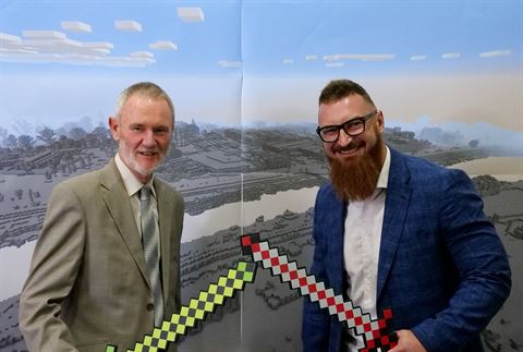 Launceston Replicated in Minecraft Map 1
