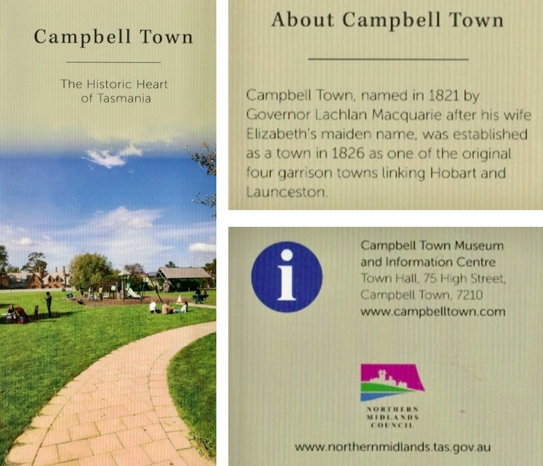 Campbell Town Entrance Statements & Dual Name Tasmanian Times