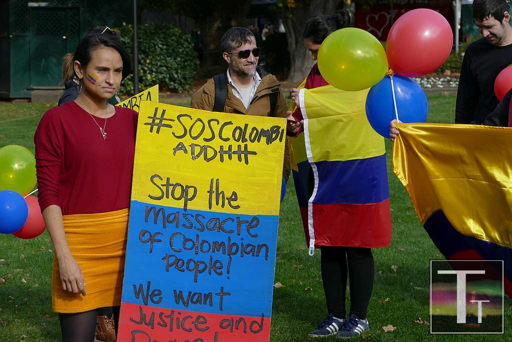 SOS Colombia Rally Tasmanian Times