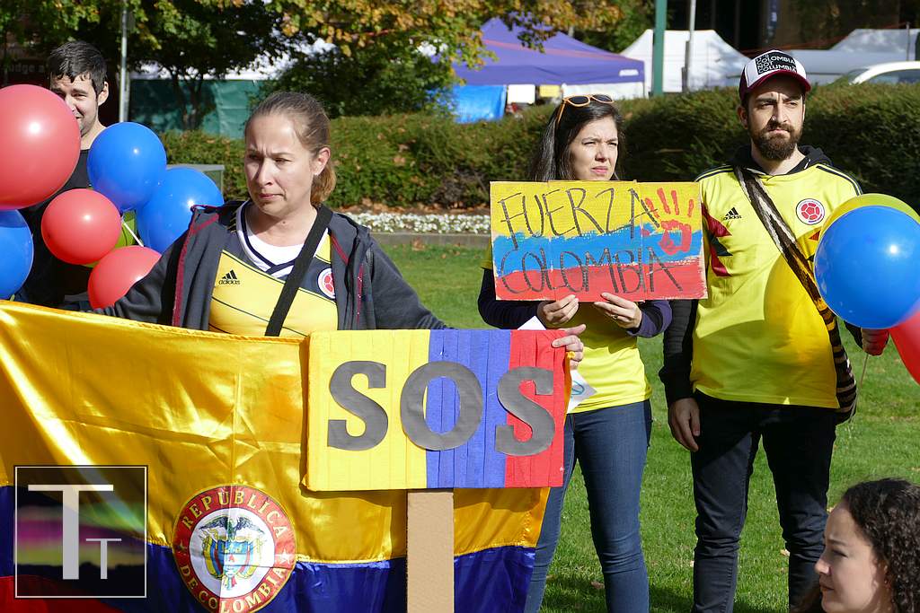 SOS Colombia Rally Tasmanian Times