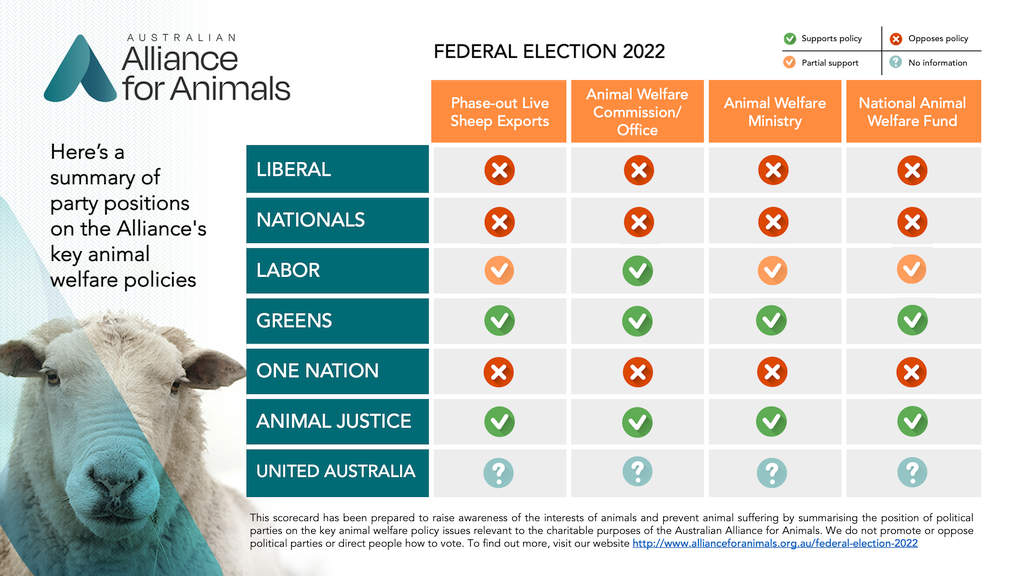 Animal Welfare Scorecard for Bass and Braddon Candidates 5