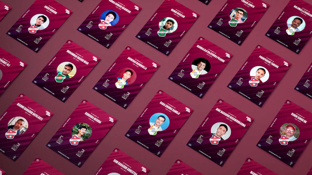 Cards of Qatar Honours Fallen Workers 1