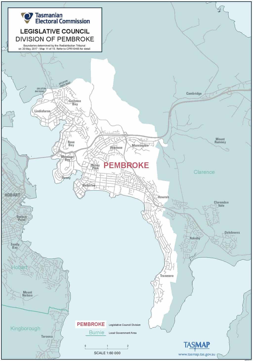 Pembroke By Election 10 Sept After Siejka Resignation Tasmanian Times   Pembroke2017map Z 