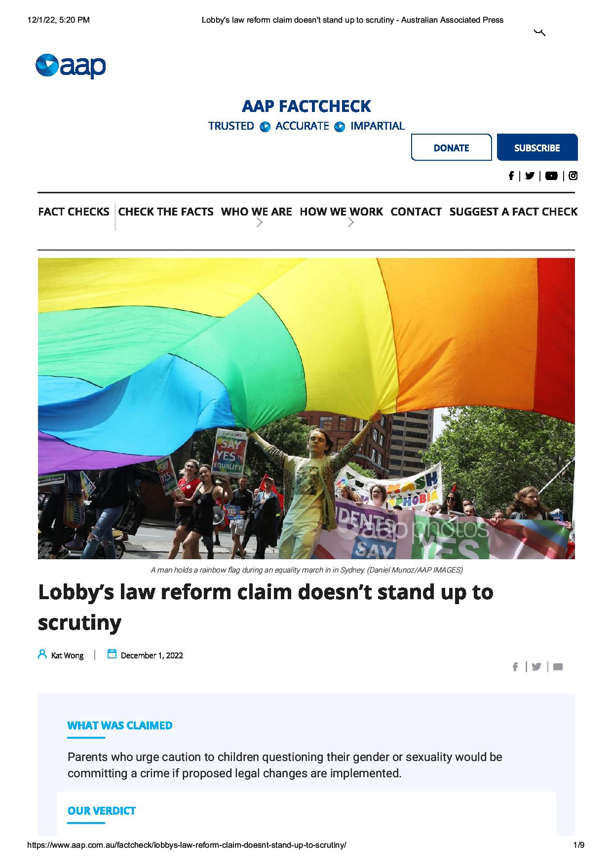 ACL Slammed for False Claims on Gender 12