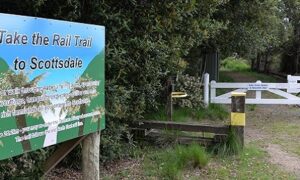 NE Rail Trail on Final Stretch with DA Tick 17