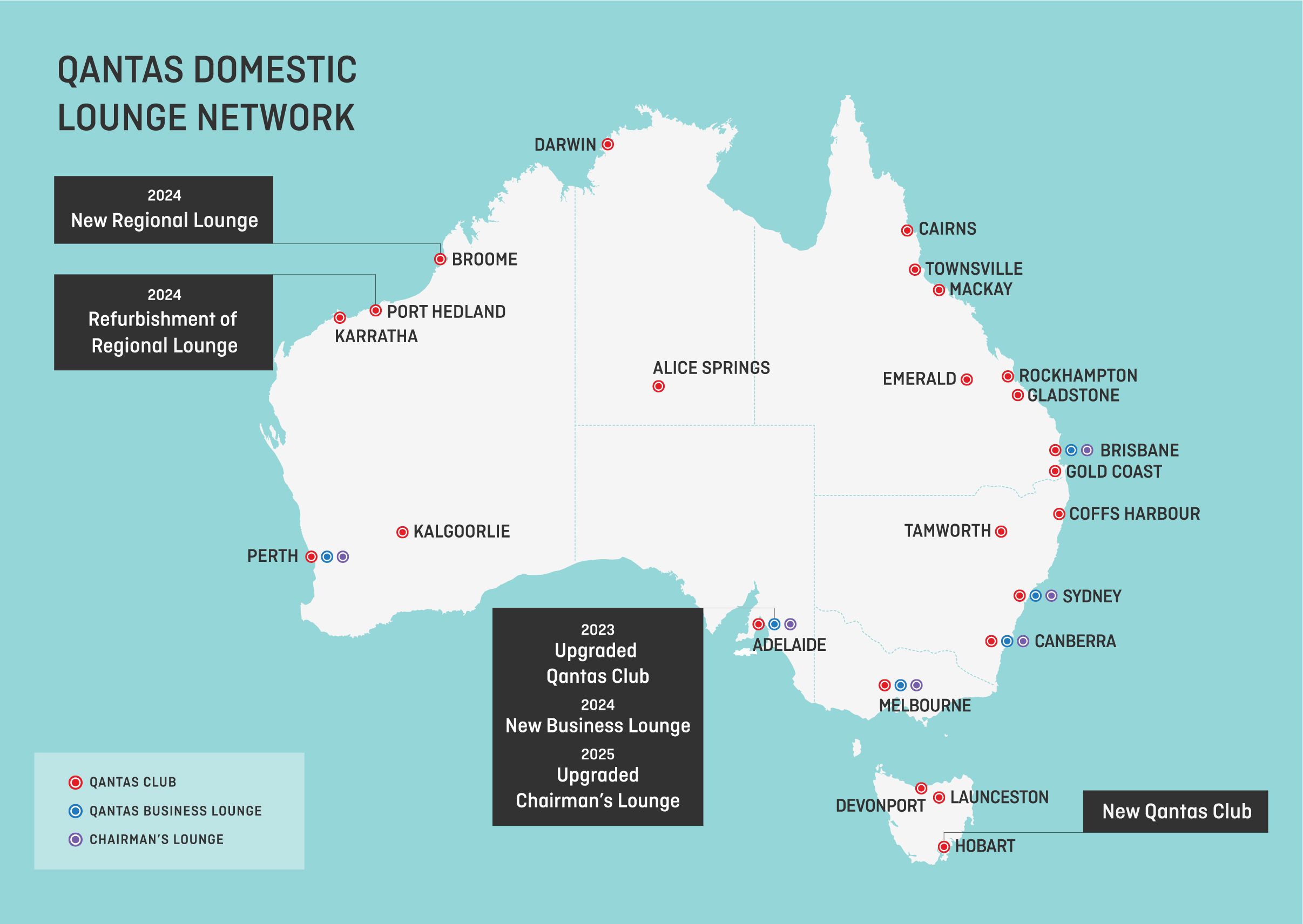 Qantas to Upgrade Hobart Lounge 4 Qantas to Upgrade Hobart Lounge 4