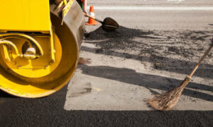 Resurfacing on Channel Highway 7