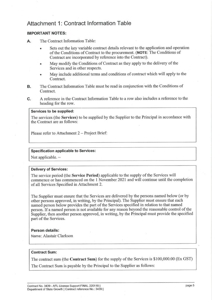 Where’s Alastair Clarkson’s White Paper? 29