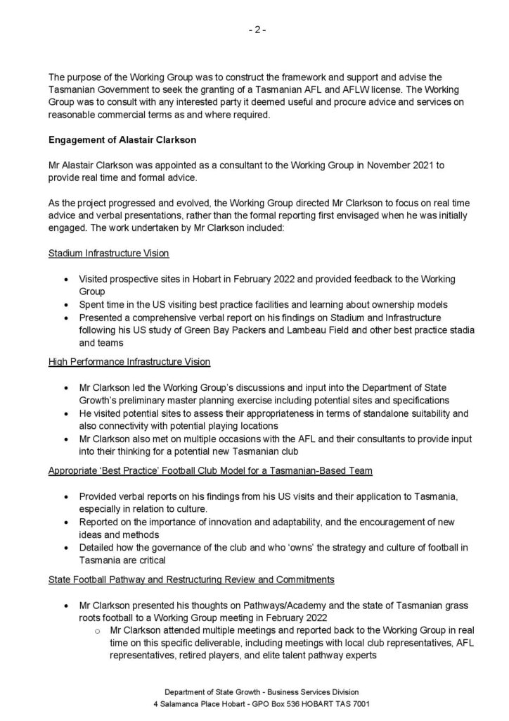 Where’s Alastair Clarkson’s White Paper? 35