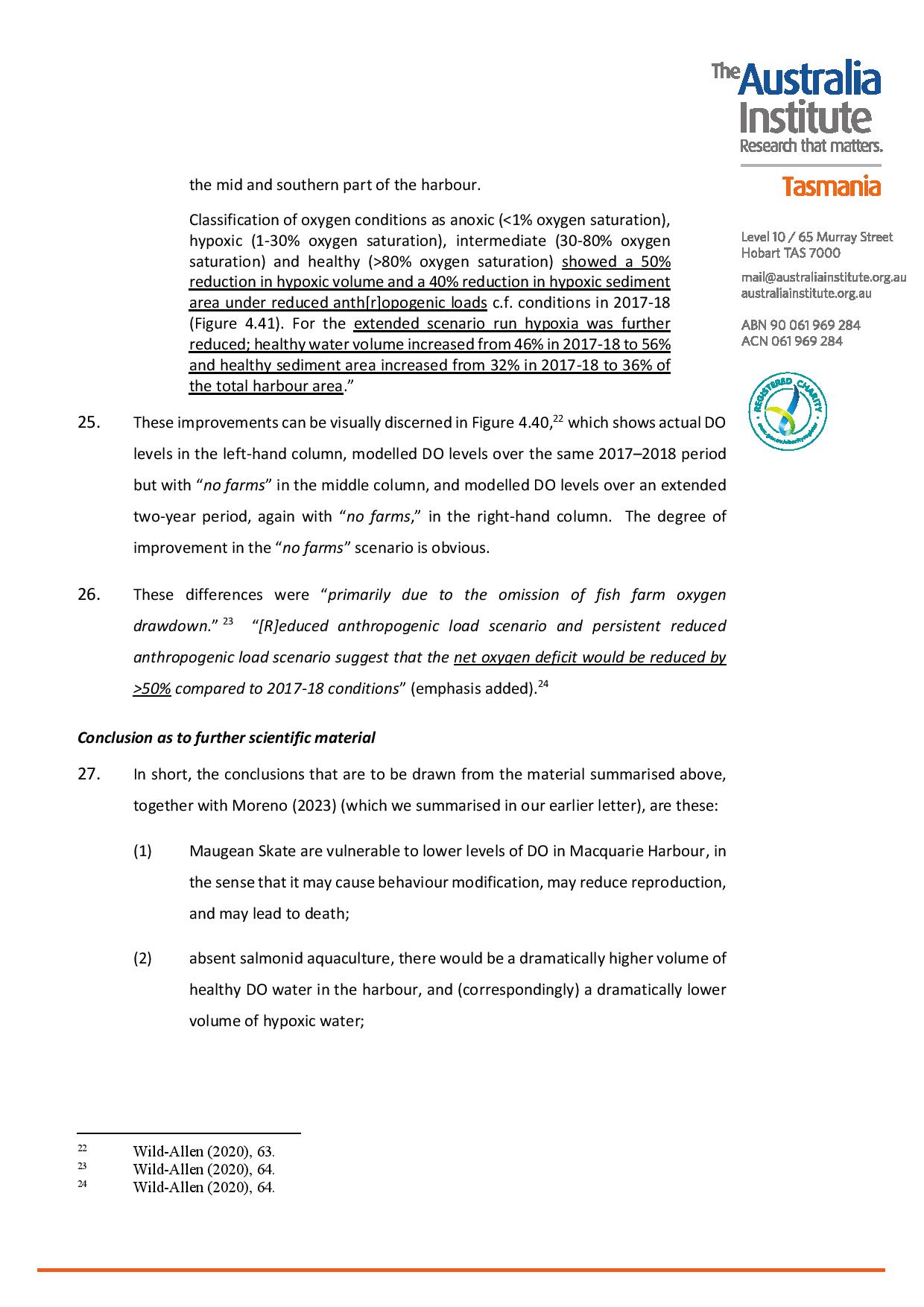 TAI: Fed Govt Legally Obliged to Protect Maugean Skate 39