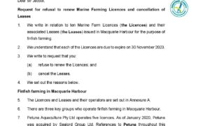 Evidence Says Don't Renew Macquarie Harbour Salmon Licences 15