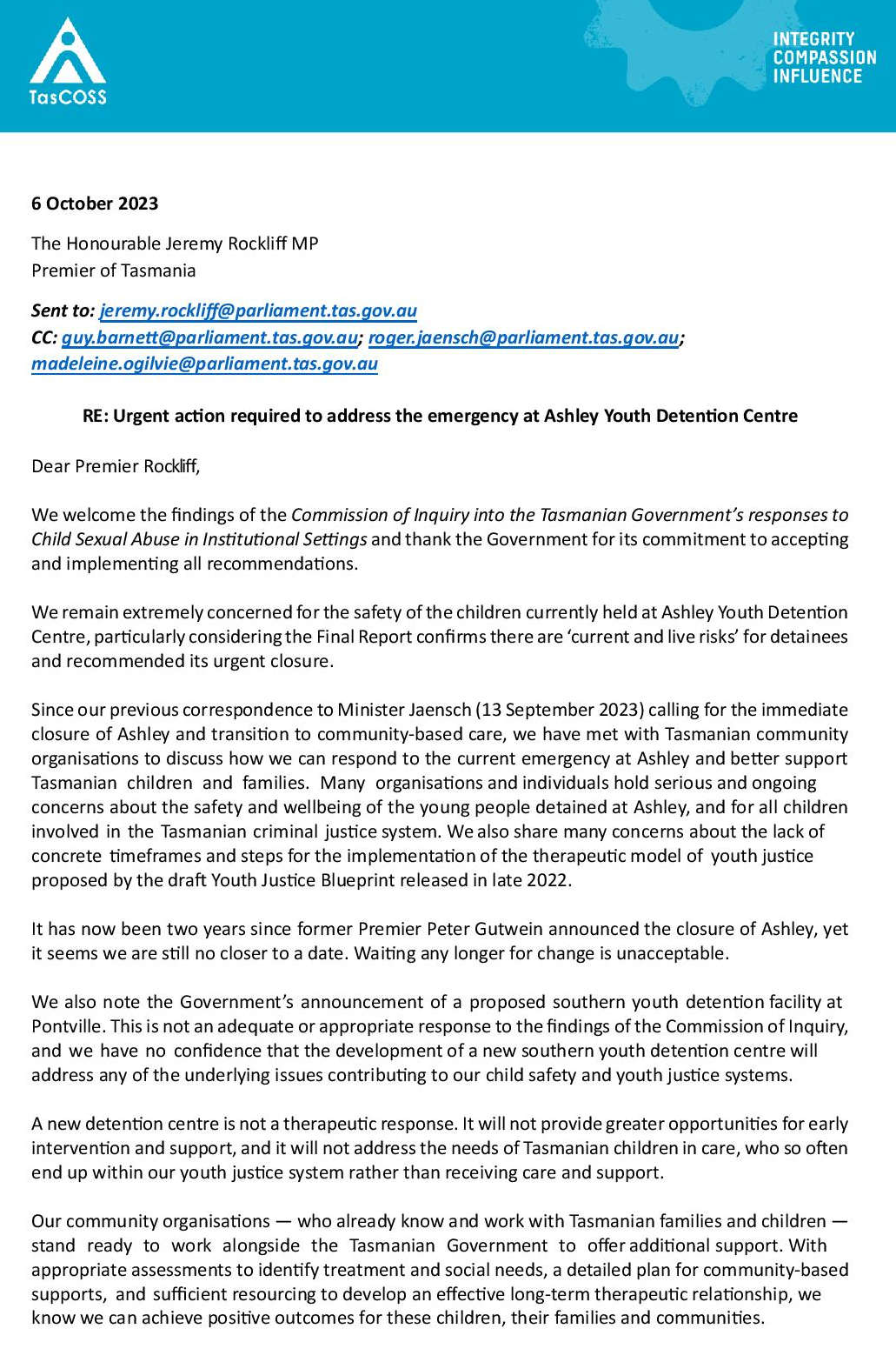 Renewed Call to Close Ashley YDC Urgently 5