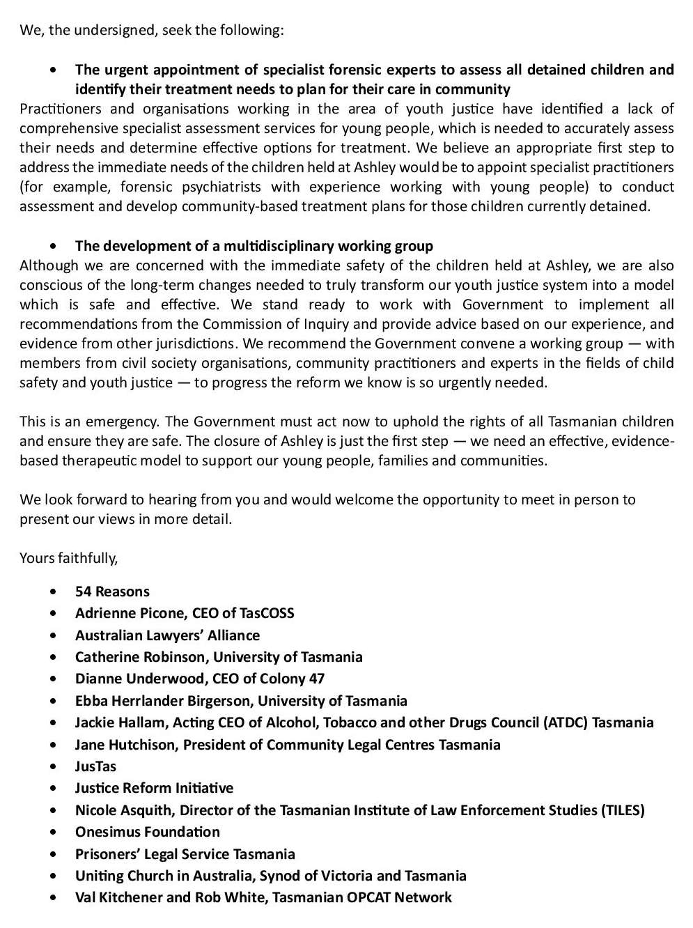 Renewed Call to Close Ashley YDC Urgently 6