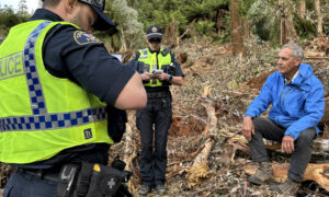 Bob Brown Arrested in Styx Valley Forest Protest 18