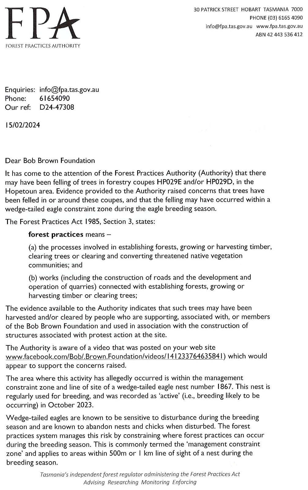 BBF: Shut Down Forestry Tasmania 7 BBF: Shut Down Forestry Tasmania 7