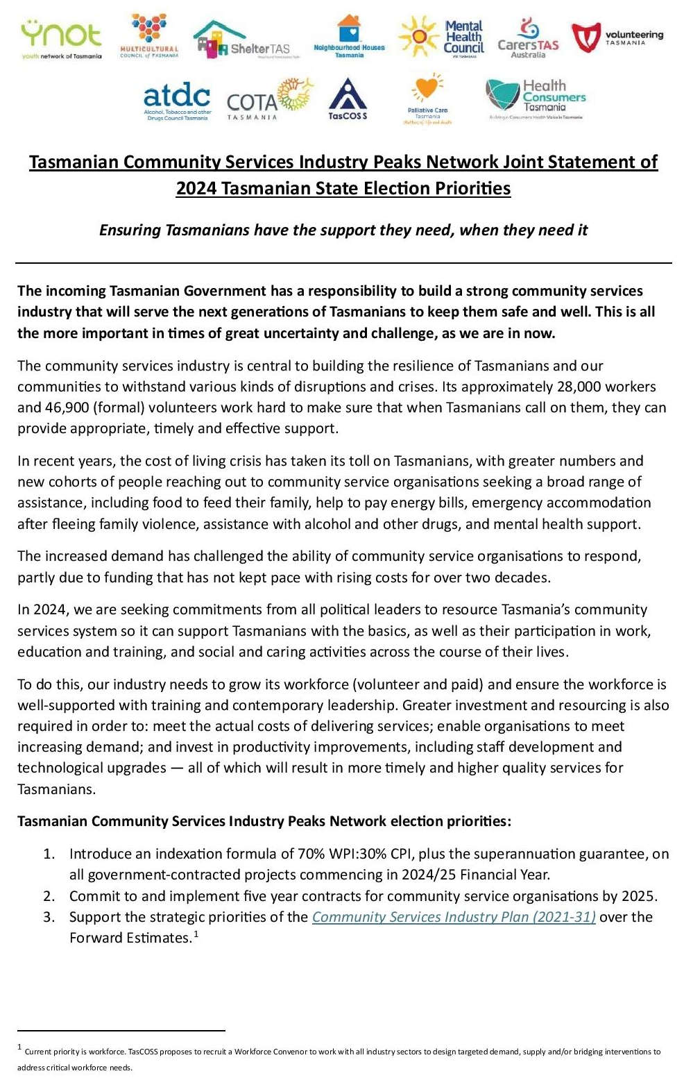 Ensuring Community Services 3