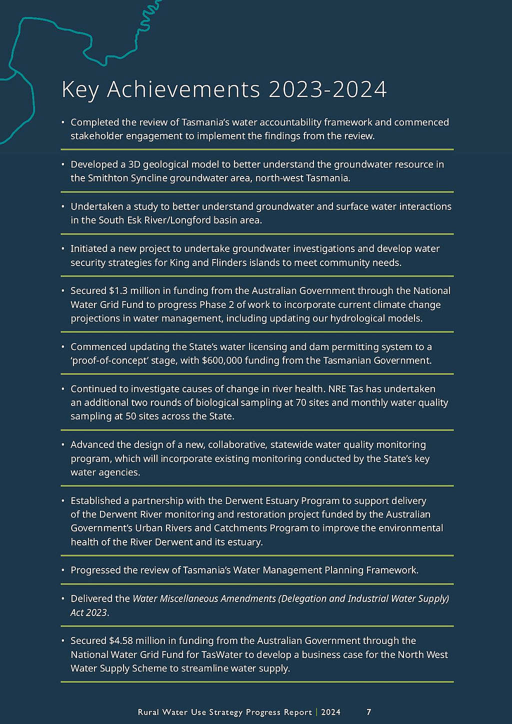 Rural Water Use Strategy Report Released 5 Rural Water Use Strategy Report Released 5
