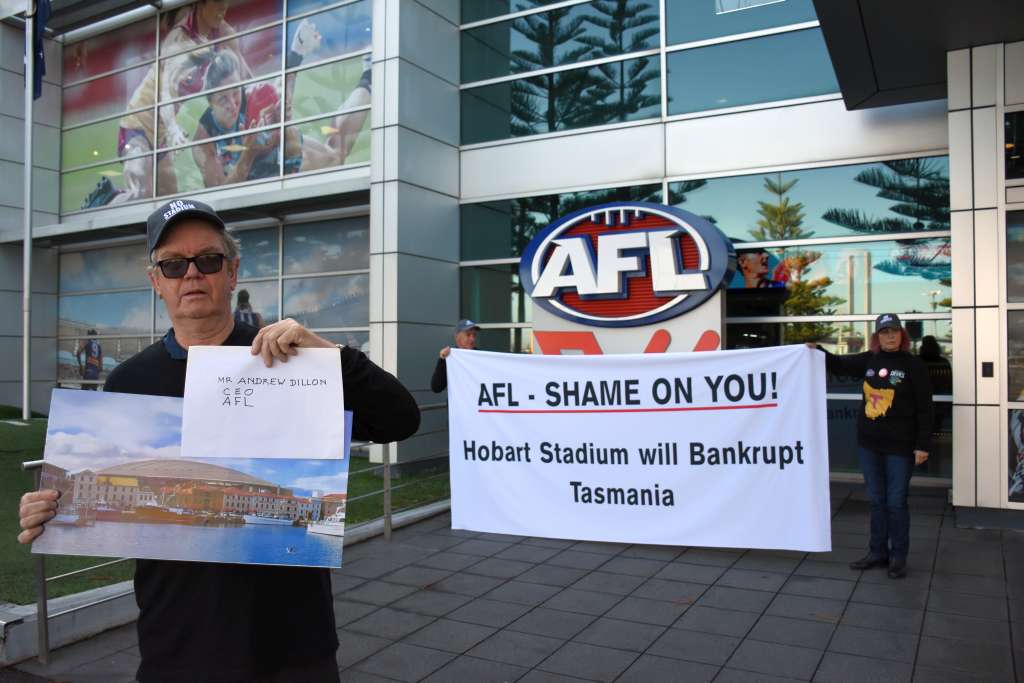 Stadium Fight Takes On AFL Headquarters 5