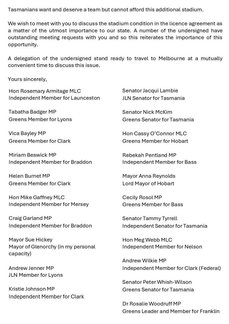 Political Football! Local, State & Federal Reps Lobby AFL Directly 12 Political Football! Local, State & Federal Reps Lobby AFL Directly 12