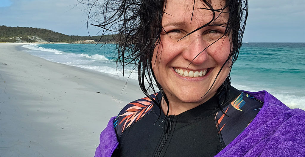 Tassie Coordinator Swims Icy Waves for Youth Mental Health 1