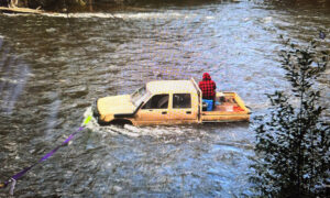 Man Clinging to Ute Rescued from Arthur River 6